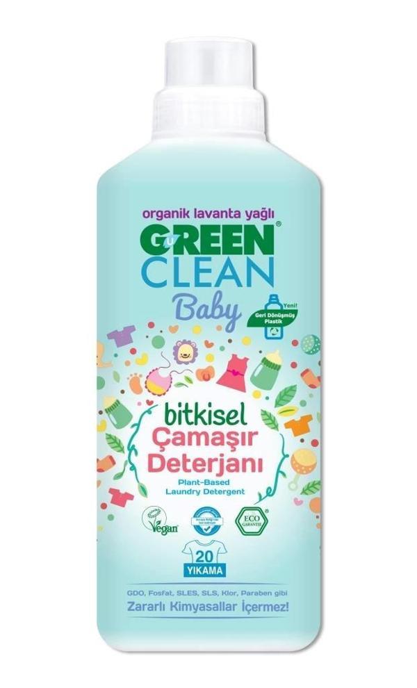 Çocuk Green Clean Baby Bitkisel Çamaşır Deterjanı 1000 ml (20 Yıkama) - Image 1