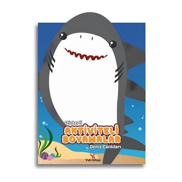 Çocuk Stickerli Aktivite ve Boyamalar Deniz Canlıları - Image 1