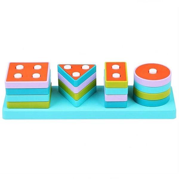 Çocuk ​​​​​​​LC Ahşap Geometrik Şekiller Bul-Tak - Image 1