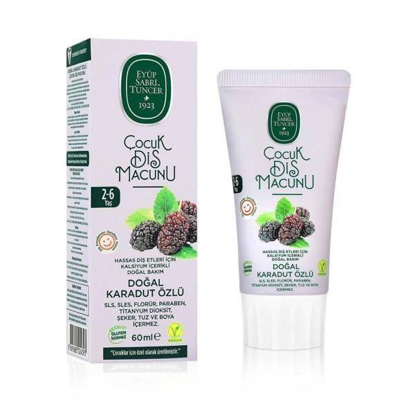 Nessiworld Eyüp Sabri Tuncer Doğal Karadut Özlü Diş Macunu 2-6 Yaş 60ml - Image 1