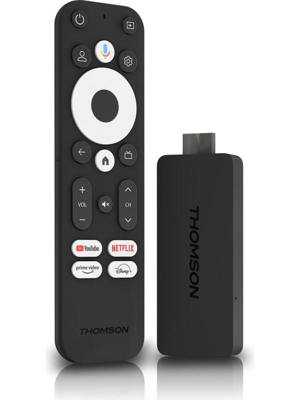 THOMSON Streaming Stick 140 TV Stick 4K UHD Dolby Atmos Chromecast Android TV Media Player - Image 1