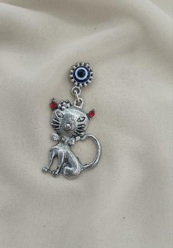 Magnet Kedi Metal Buzdolabı Süsü Mıknatıslı Mağnet   - Image 1