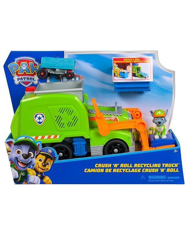 Paw Patrol Rocky ile Crush N Roll Geri Dönüşüm Kamyonu 6071248 - Image 1