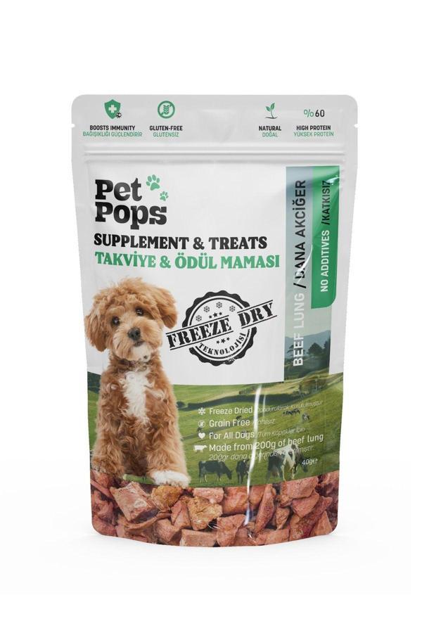 PetPops - Köpekler İçin % 100 Doğal Dondurularak Kurutulmuş Dana Ciğer  - 40gr - Image 1