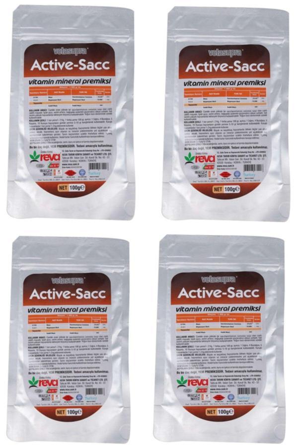 Vetasupra Active Sacc Iştah Açıcı-bağışıklık Düzenleyici Premiks 100 gr X 4 Adet - Image 1