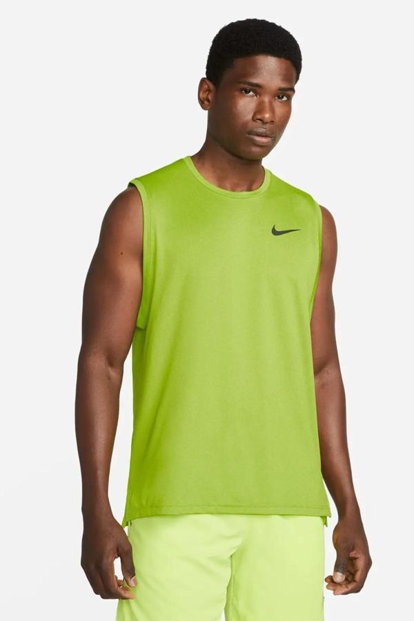 Nike Dri Fit Men Sports Tank Top Erkek Spor Atlet Yeşil - Image 1