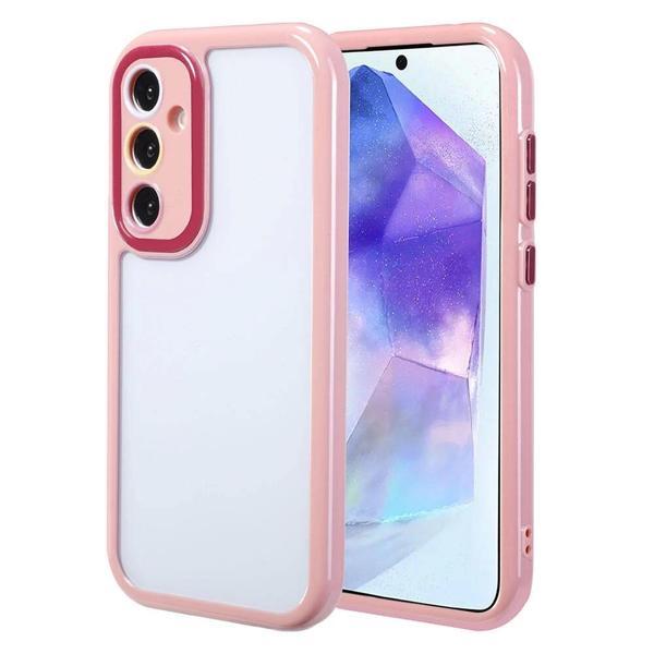 Galaxy A55 Kılıf Kamera Korumalı Renkli Kenar ve Çerçeve Tasarımlı Zore Vitamin Kapak - Image 1