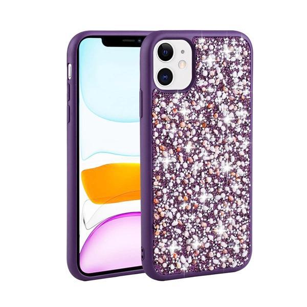 Apple iPhone 12 Kılıf Parlak Taşlı Tasarım Zore Linea Kapak - Image 1