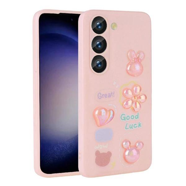 Galaxy A54 Kılıf Kabartma Figürlü Parlak Zore Toys Silikon Kapak - Image 1
