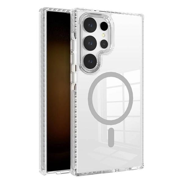 Galaxy S24 Ultra Kılıf M-safe Şarj Özellikli Airbagli Takılabilir Askı Aparatlı Zore Nana Kapak - Image 1