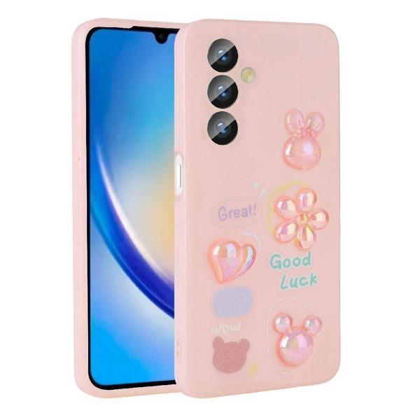 Galaxy A23 4G Kılıf Kabartma Figürlü Parlak Zore Toys Silikon Kapak - Image 1
