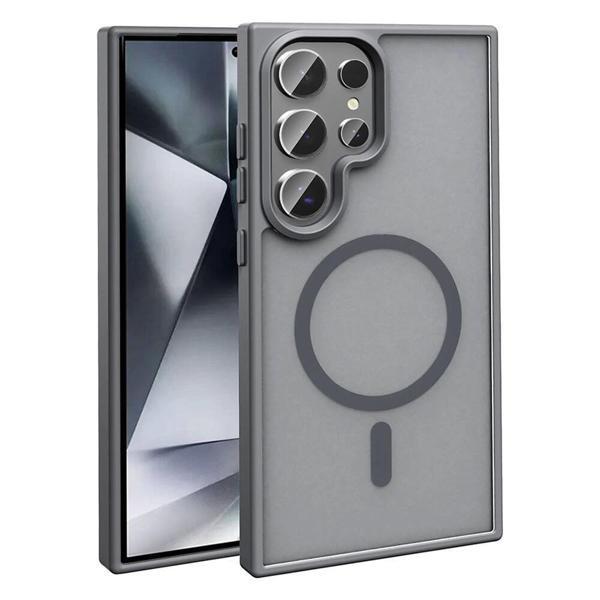 Galaxy S24 Ultra Kılıf M-safe Şarj Özellikli Mat Arka Yüzey Zore Sio Kapak - Image 1