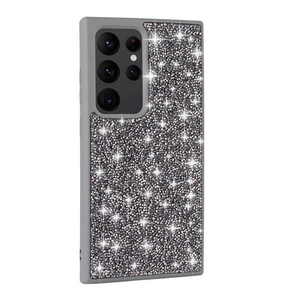 Galaxy S24 Ultra Kılıf Parlak Taşlı Tasarım Zore Pırlanta Kapak - Image 1