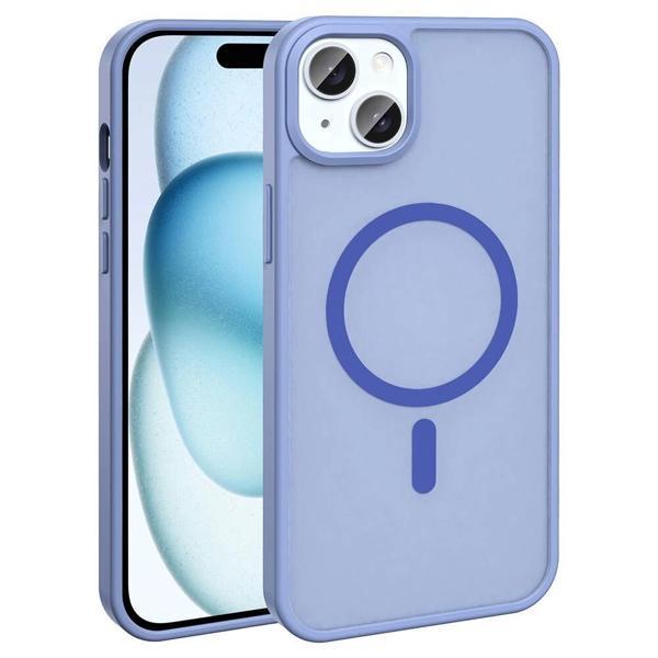 Apple iPhone 14 Plus Kılıf M-safe Şarj Özellikli Mat Arka Yüzey Zore Sio Kapak - Image 1