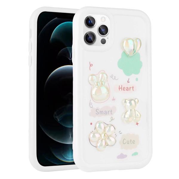 Apple iPhone 13 Pro Kılıf Kabartma Figürlü Parlak Zore Toys Silikon Kapak - Image 1