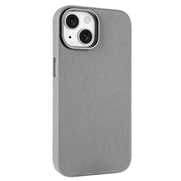 Apple iPhone 14 Kılıf M-safe Şarj Özellikli PU Deri Zore Adora Kapak - Image 1