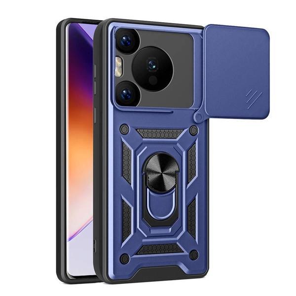 Huawei Pura 70 Pro 5G Kılıf Magnetik Standlı Kamera Korumalı Zore Sürgülü Vega Kapak - Image 1