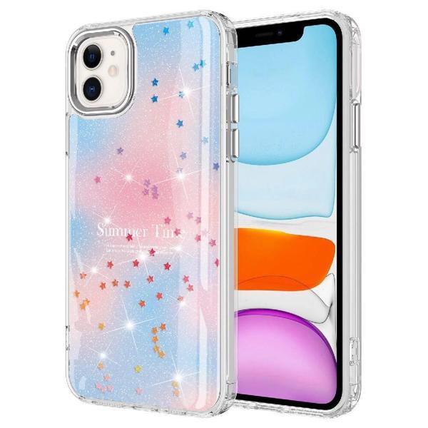 Apple iPhone 11 Kılıf Simli Desenli Parlak Zore Task Kapak - Image 1