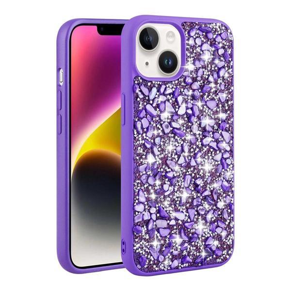 Apple iPhone 13 Kılıf Parlak Taşlı Tasarım Zore Linea Kapak - Image 1
