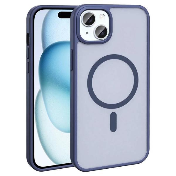 Apple iPhone 15 Kılıf M-safe Şarj Özellikli Mat Arka Yüzey Zore Sio Kapak - Image 1