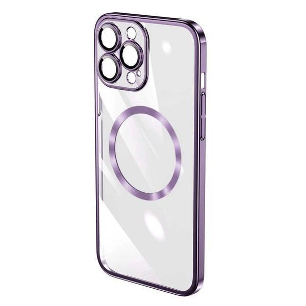 Apple iPhone 14 Pro Max Kılıf Wireless Şarj Özellikli Sert PC Zore Riksos M-safe Kapak - Image 1