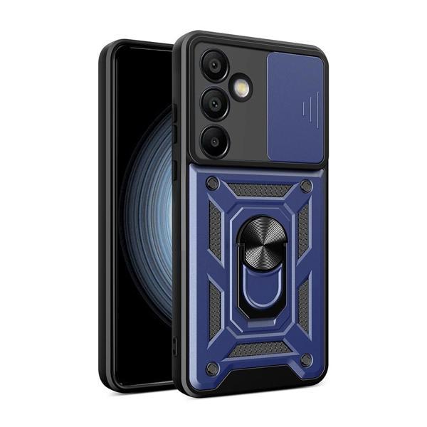 Galaxy S24 FE Kılıf Magnetik Standlı Kamera Korumalı Zore Sürgülü Vega Kapak - Image 1