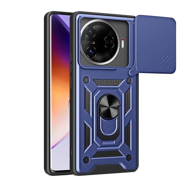 Tecno Camon 30 Pro 5G Kılıf Magnetik Standlı Kamera Korumalı Zore Sürgülü Vega Kapak - Image 1