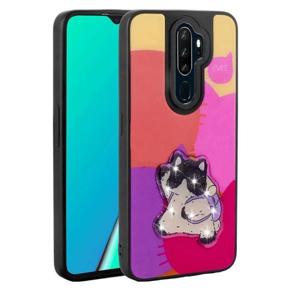 Oppo A5 2020 Kılıf Parlayan Kabartmalı İkonik Figürlü Zore Amas Silikon Kapak - Image 1