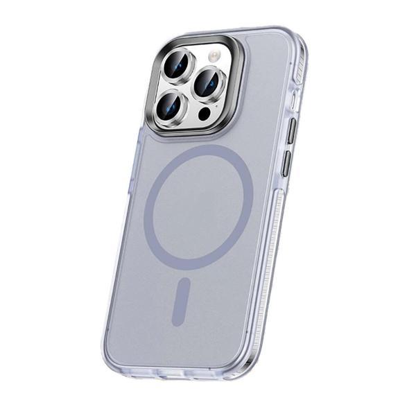 Apple iPhone 15 Pro Kılıf Airbagli M-safe Wireless Şarj Özellikli Lens Koruyuculu Zore Klaptika Kapa - Image 1