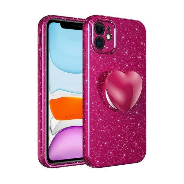 Apple iPhone 11 Kılıf Kamera Korumalı Simli Pop Soketli Lüks Zore Koton Soketli Kapak - Image 1