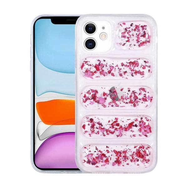 Apple iPhone 12 Kılıf Kamera Korumalı Simli Airbag'li Zore Dalga Kapak - Image 1