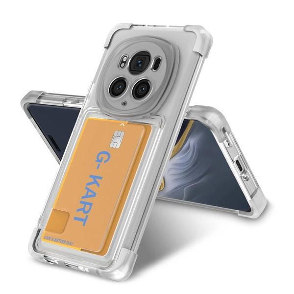 Honor Magic 6 Pro Kılıf Airbag Tasarımlı Şeffaf Kartlıklı Zore G-Kart Kapak - Image 1
