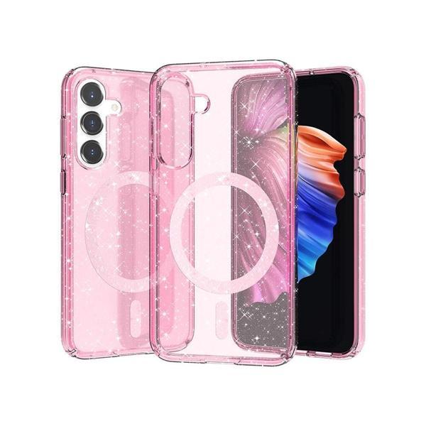 Galaxy S23 FE Kılıf M-safe Şarj Özellikli Parlayan Simli Saydam Renkli Zore Allstar Kapak - Image 1
