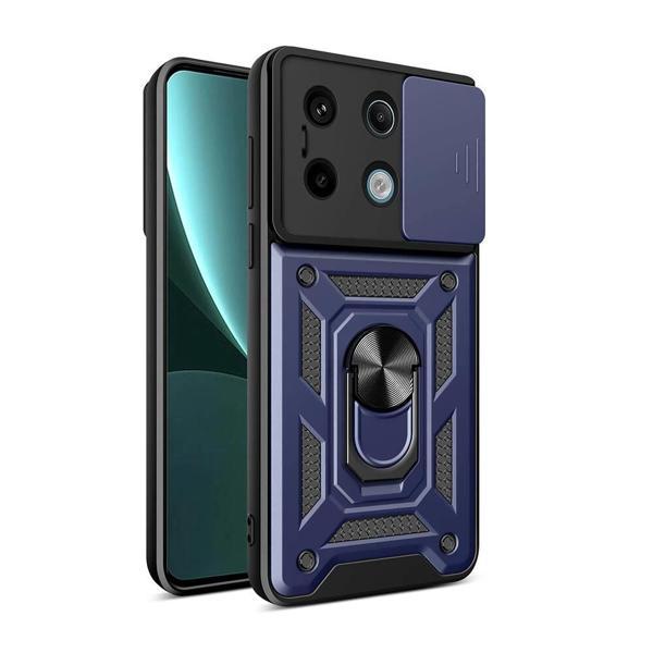 Xiaomi Redmi Note 13 Pro 5G Kılıf Magnetik Standlı Kamera Korumalı Zore Sürgülü Vega Kapak - Image 1