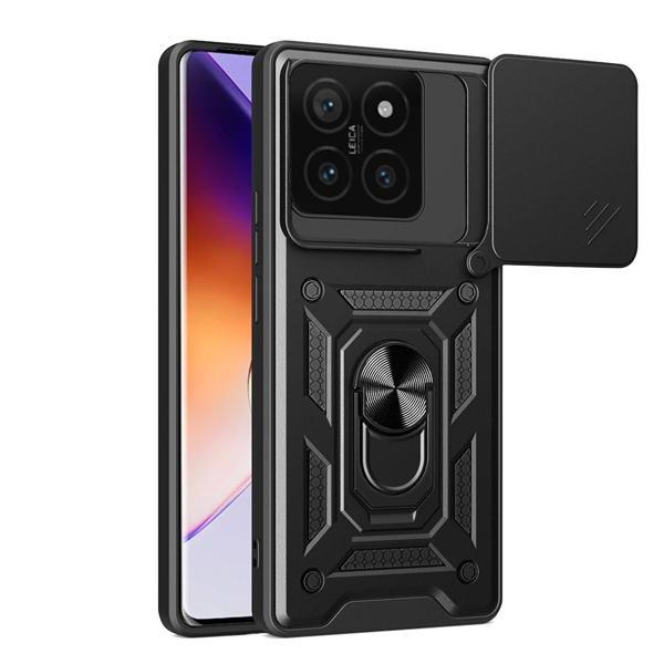 Xiaomi 14T Kılıf Magnetik Standlı Kamera Korumalı Zore Sürgülü Vega Kapak - Image 1