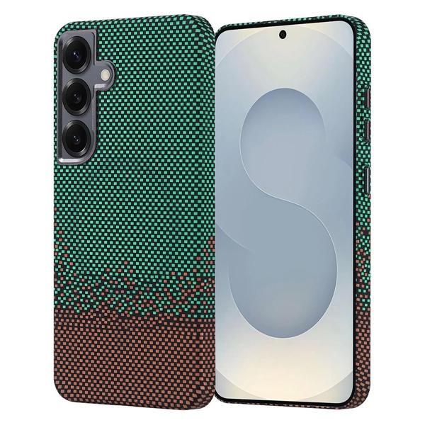 Galaxy S24 Kılıf M-safe Şarj Özellikli Karbon Fiber Görünümlü Zore Nekst Kapak - Image 1