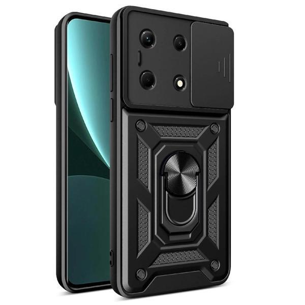 İnfinix Note 30 VIP Kılıf Magnetik Standlı Kamera Korumalı Zore Sürgülü Vega Kapak - Image 1