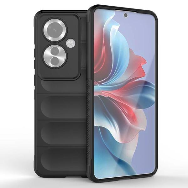 Oppo Reno 11F 5G Kılıf Esnek TPU Oyuklu Arka Yüzey Tasarımlı Zore Etnik Silikon Kapak - Image 1