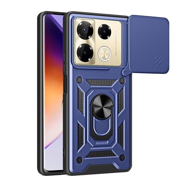 İnfinix Note 40 Pro Kılıf Magnetik Standlı Kamera Korumalı Zore Sürgülü Vega Kapak - Image 1