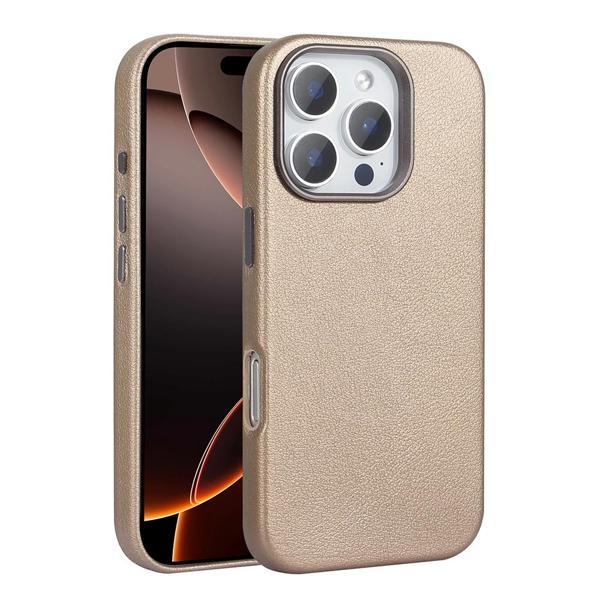 Apple iPhone 16 Pro Max Kılıf M-safe Şarj Özellikli PU Deri Zore Adora Kapak - Image 1
