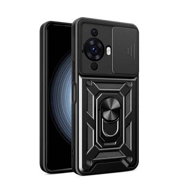 Huawei Nova 12S Kılıf Magnetik Standlı Kamera Korumalı Zore Sürgülü Vega Kapak - Image 1