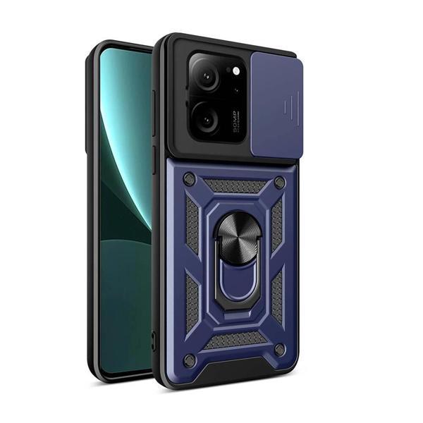 Xiaomi Mi 13T Kılıf Magnetik Standlı Kamera Korumalı Zore Sürgülü Vega Kapak - Image 1
