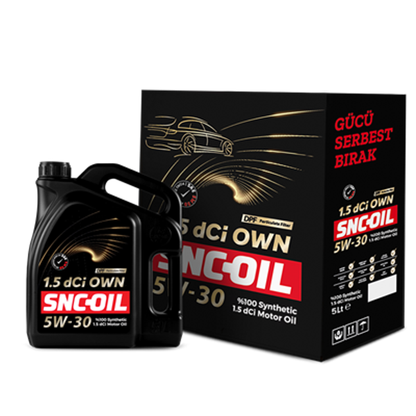 SNC-OIL 5W-30 Motor Yağı DPF Partiküllü 5 Litre - Image 1