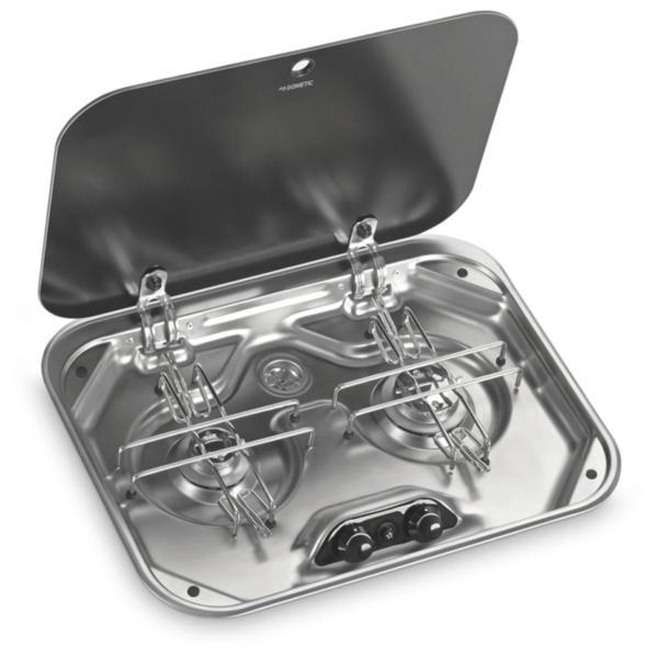 Dometic Pı8022 480x370mm Cam Kapaklı İki Gözlü Karavan Ocak - Image 1