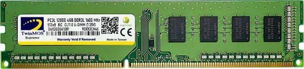 TwinMos MDD3L4GB1600D 4 GB DDR3 1600 MHz CL11 Ram - Image 1