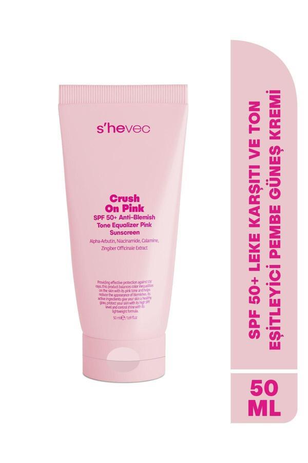 Crush On Pink - SPF 50+ Leke Karşıtı ve Ton Eşitleyici Pembe Güneş Kremi - Image 1