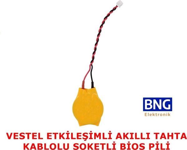 Vestel Faz 2 Akıllı Tahta Cr2032 Kablolu Soketli Bios Pili 1 Adet - Image 1
