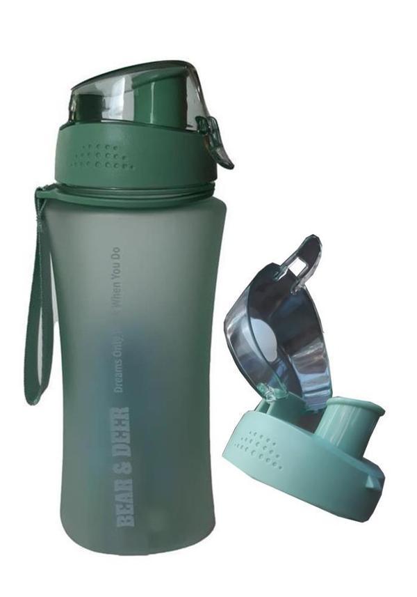 Bear & Deer Buzlu Su Yeşili Detoks Filitreli Matara 480 ml 1 Adet - Image 1