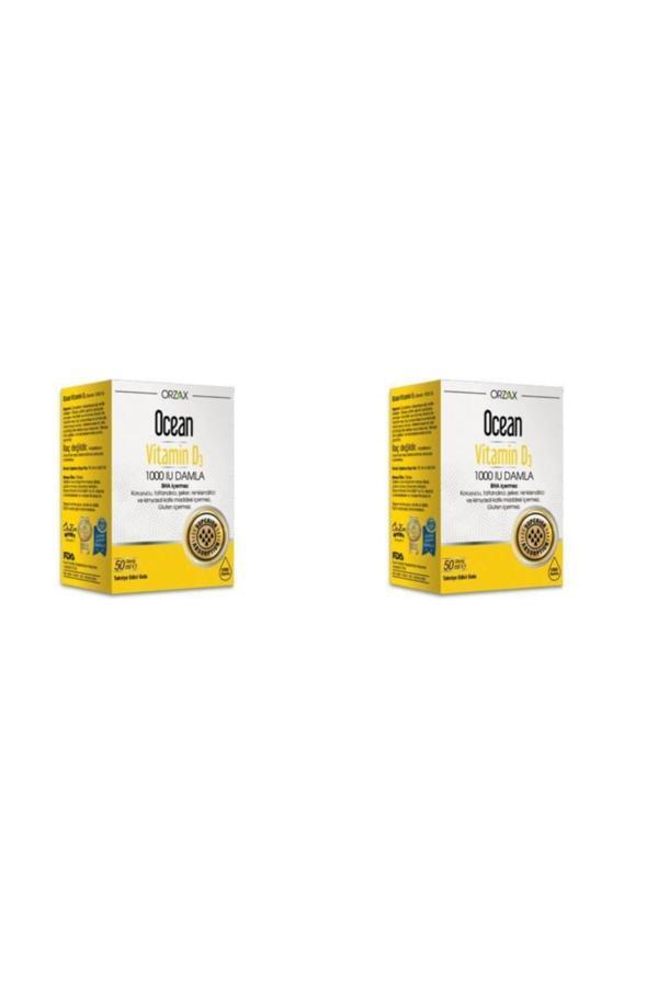 Ocean Vitamin D3 1000 Iu Damla 50 Ml 2 Adet - Image 1