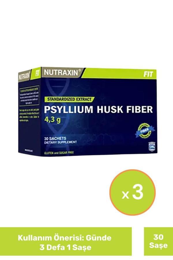 Nutraxin Psyllium Husk Fiber 4 g x 30 Saşe 3 Adet - Image 1